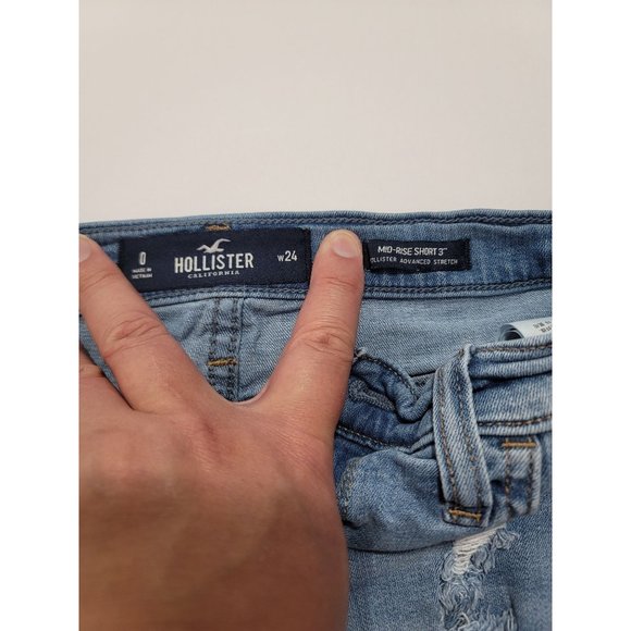 Hollister Size 0 (W24) Women's Mid-Rise Short 3", Advanced Stretch. Pre-Owned. - Picture 6 of 7